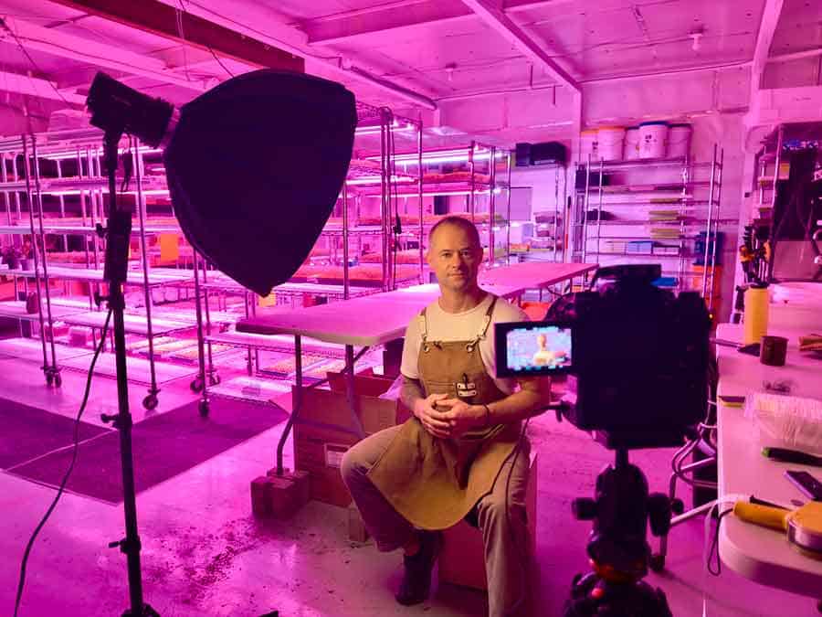 Behind the scenes of an agricultural video production